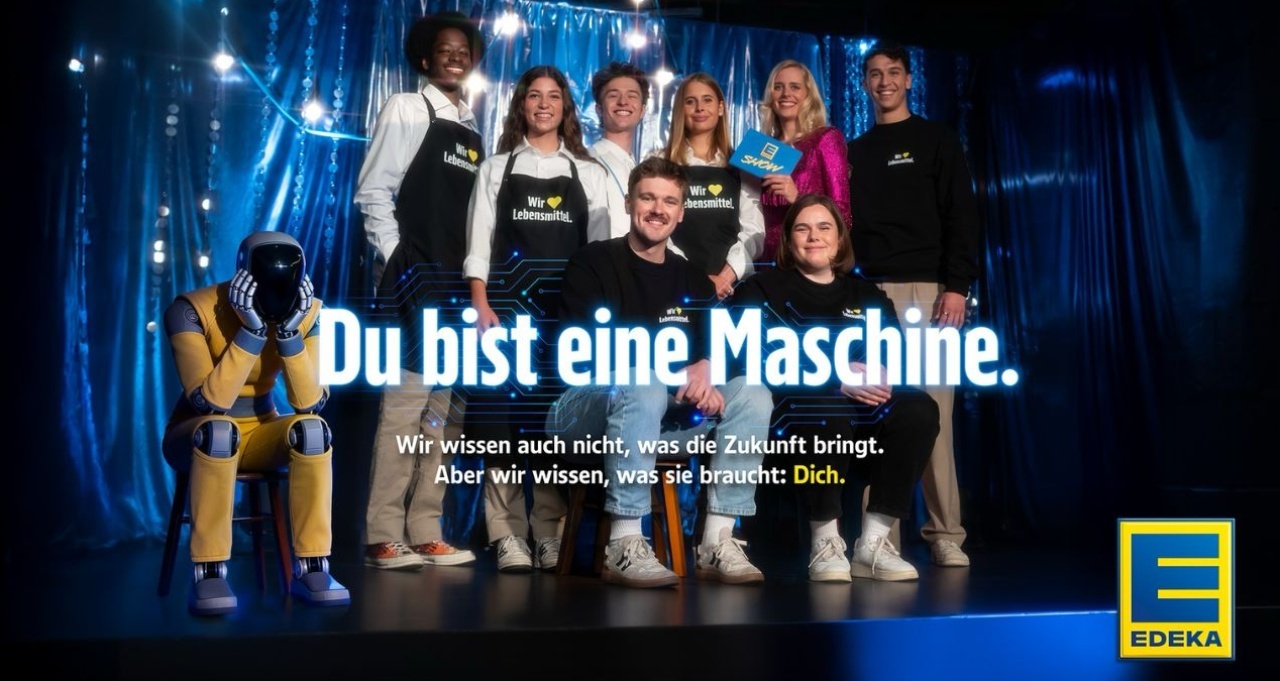 Ausbildungskampagne: Edeka provoziert mit Roboter-Azubi