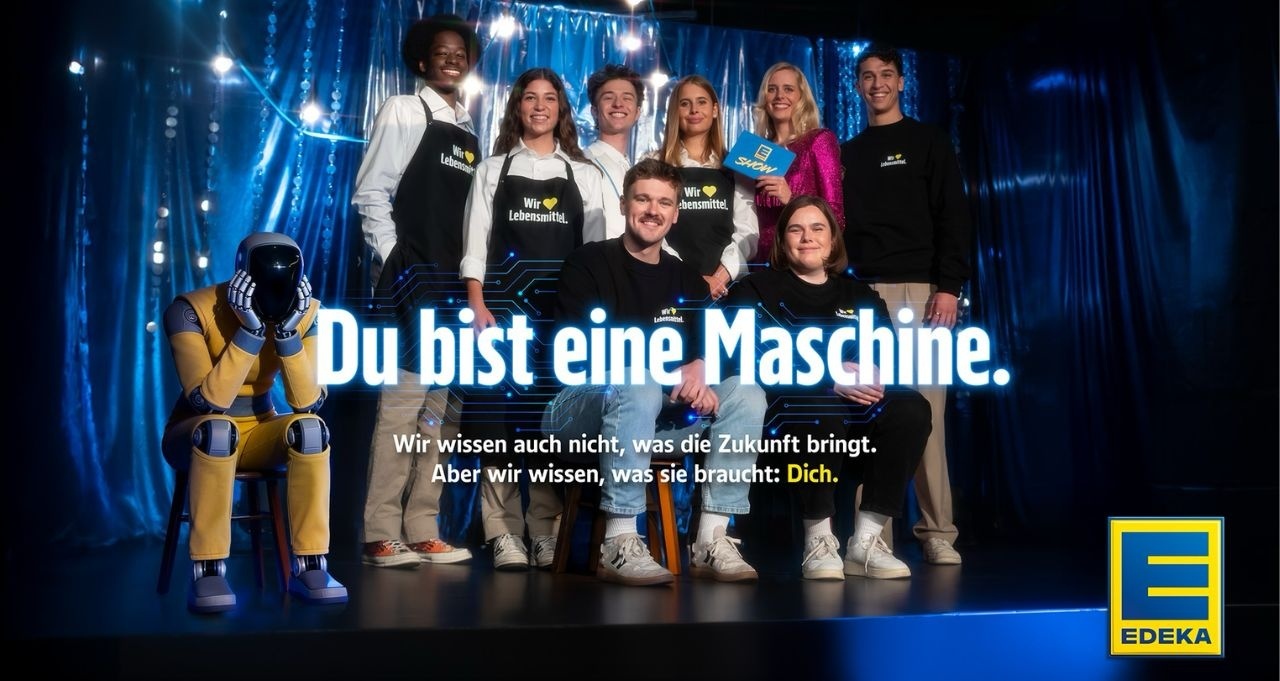 Ausbildungskampagne: Edeka provoziert mit Roboter-Azubi